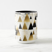 art deco kerstbomen koffiemok mok (Midden)