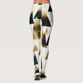 art deco kerstbomen leggings (Achterkant)