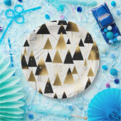 art deco kerstbomen papieren bord (Feest)