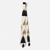 art deco kerstbomen stropdas (Voorkant)