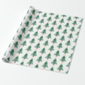 Art Deco Kerstboom Cadeaupapier (Uitgerold)