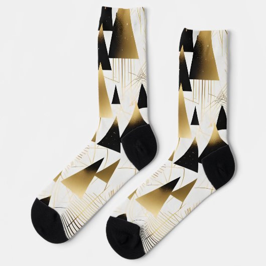 art deco kerstboom sokken (Links)