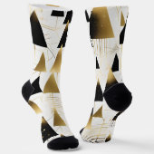 art deco kerstboom sokken (Gebogen)