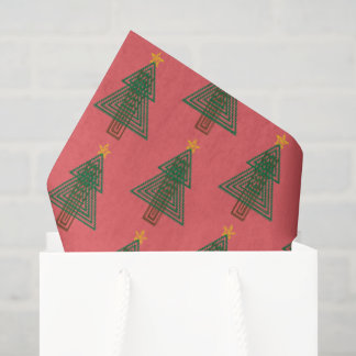 Art Deco Kerstboom Tissuepapier
