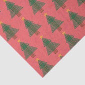 Art Deco Kerstboom Tissuepapier (Detail)