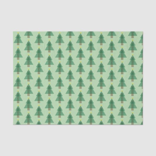 Art Deco Kerstboom Tissuepapier (Voorkant)