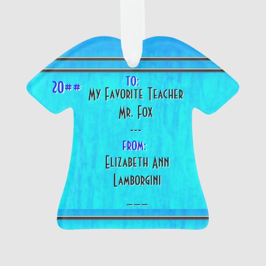 Art Deco kerstengel - Gepersonaliseerd Ornament (achterkant)