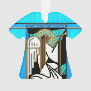 Art Deco kerstengel - Gepersonaliseerd Ornament