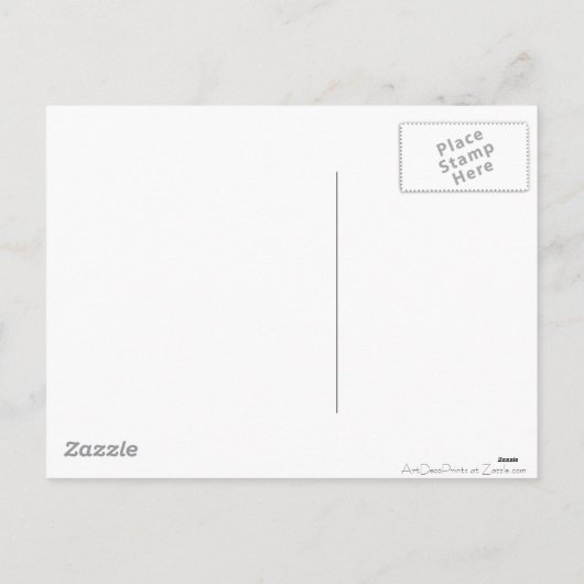 Art Deco Kerstkaarsen en Holly Feestdagenkaart (Achterkant)