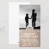 Art Deco Kerstkaart (Voorkant / Achterkant)