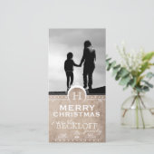 Art Deco Kerstkaart (Staand voorkant)