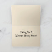  Art Deco-kerstKaart Feestdagen Kaart (Binnen)