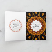 Art Deco kerstkaart Kaart (Binnen)