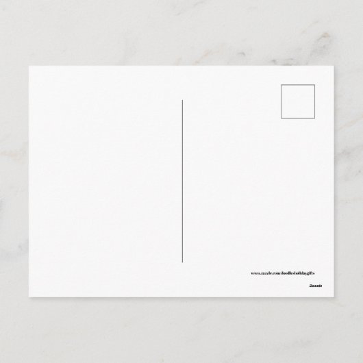 Art deco Kerstmensen Vakantie briefkaart (Achterkant)