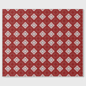Art Deco Kerstster vintage Cadeaupapier (Vlak)