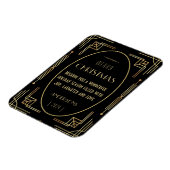 Art deco Kerstvakantie fotomagneet Magneet (Linkerzijde)