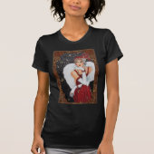 Art Deco-kerstvrouw 2 T-shirt (Voorkant)