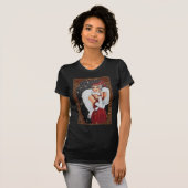 Art Deco-kerstvrouw 2 T-shirt (Voorkant volledig)