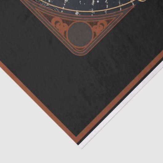 Art Deco-kerstvrouw-ontkoppeling Tissuepapier (Detail)