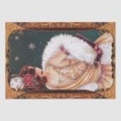 Art Deco-kerstvrouw-ontkoppeling Tissuepapier (Voorkant)