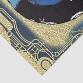 Art Deco-kerstvrouw-ontkoppeling Tissuepapier (Detail)