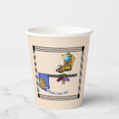 Art Deco Keukenbistro Gepersonaliseerd Papieren Bekers (Voorkant)