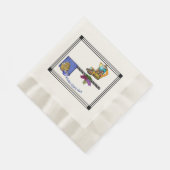 Art Deco Keukenbistro Gepersonaliseerd Servet (Hoek)