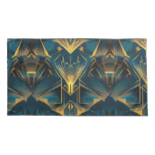 Art Deco King Pair Kussenslopen (Achterkant-Links)