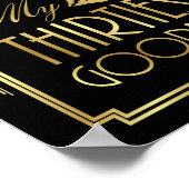 Art Deco KISSING MY DERHEDEN GOODBYE Sign Print (Hoek)