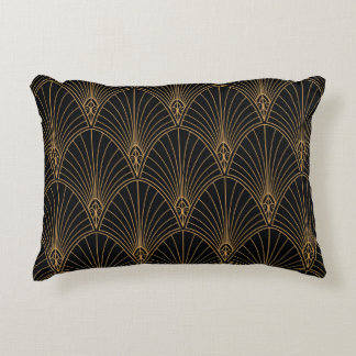 Art deco: klassiek geometrisch patroon. accent kussen