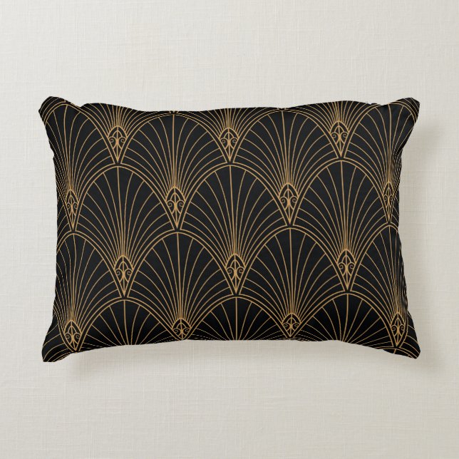 Art deco: klassiek geometrisch patroon. accent kussen (Voorkant)