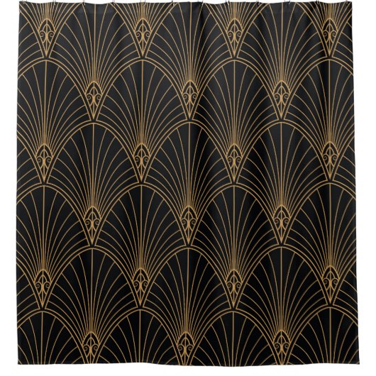 Art deco: klassiek geometrisch patroon. douchegordijn (Voorkant)