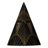 Art deco: klassiek geometrisch patroon. feesthoedjes (Achterkant)