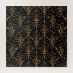 Art deco: klassiek geometrisch patroon. legpuzzel
