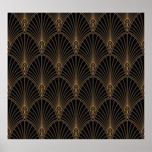 Art deco: klassiek geometrisch patroon. poster (Voorkant)