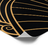 Art deco: klassiek geometrisch patroon. poster (Hoek)