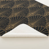 Art deco: klassiek geometrisch patroon. sherpa deken (3/4)
