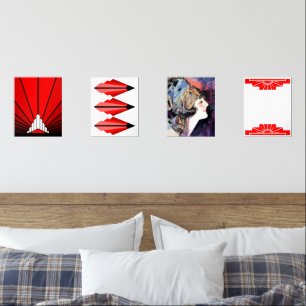 Art deco klassiekers muurkunst sets