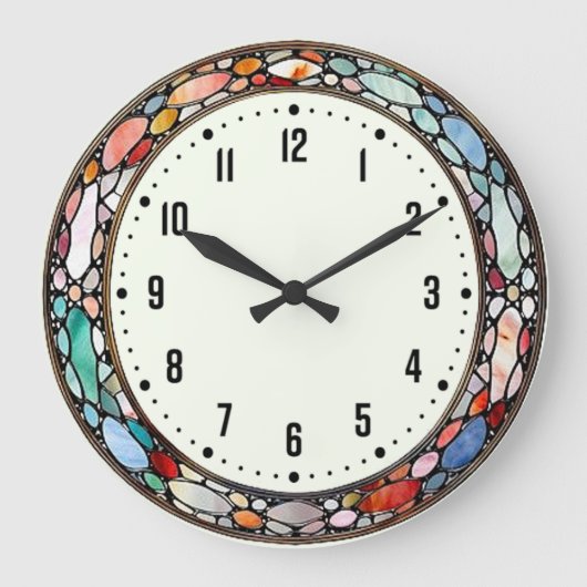 Art Deco kleur Grote Klok (Voorkant)