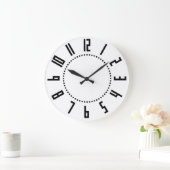 Art Deco-klok voor grote ronde muur Grote Klok (Huis)