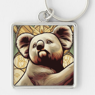 Art Deco Koala Beer Sleutelhanger