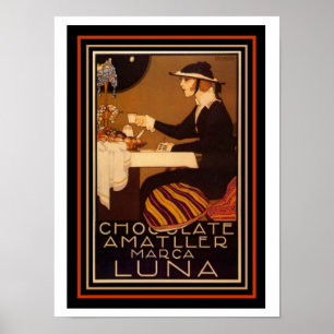 Art Deco koffie Poster 12 x 16