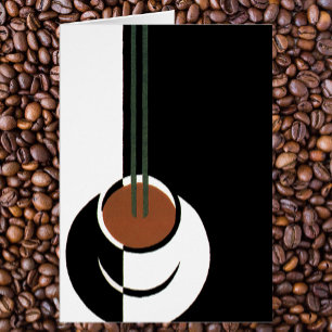 Art Deco, Koffiebeker met stoom