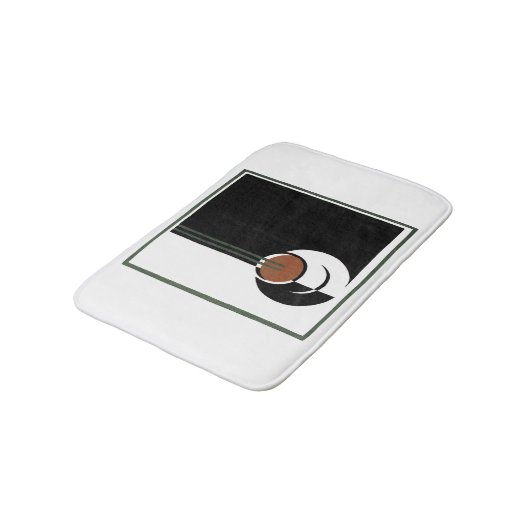 Art Deco, Koffiebeker met stoom Badmat (Gekanteld)