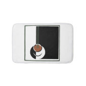 Art Deco, Koffiebeker met stoom Badmat (Voorkant)