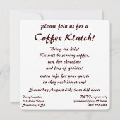  Art Deco, Koffiebeker met stoom Kaart (Achterkant)