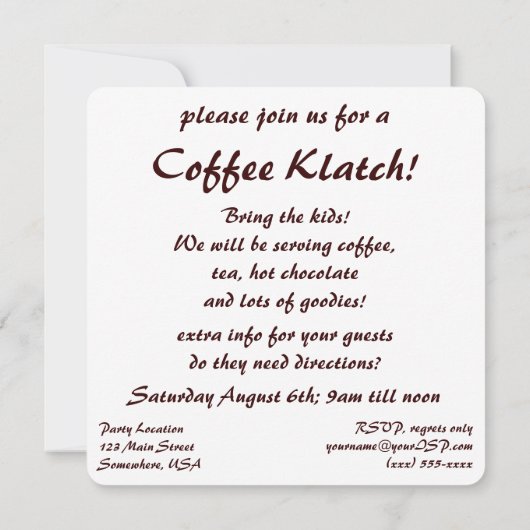  Art Deco, Koffiebeker met stoom Kaart (Achterkant)