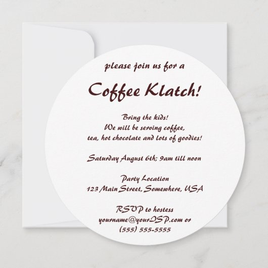  Art Deco, Koffiebeker met stoom Kaart (Achterkant)