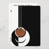  Art Deco, Koffiebeker met stoom Kaart (Voorkant / Achterkant)