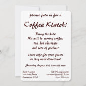 Art Deco, Koffiebeker met stoom Kaart (Achterkant)